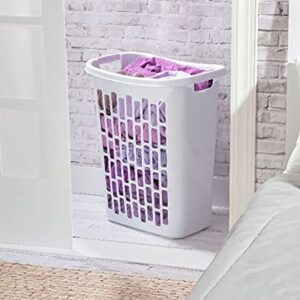 CR-FUSE 2 Pcs Of Mainstays Rectangular Open Laundry Hamper, White (2-Pack)