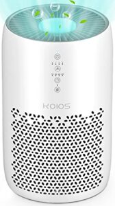 koios air purifier for home large room 861 sq ft, high cadr h13 true hepa air filter cleaner odor eliminators for allergies and pets dander wildfire smoke dust pollen,filter indicator, ozone-free