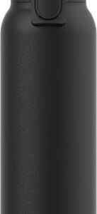 SIGG - Insulated Water Bottle - Thermo Flask H&C ONE Light Black - Removable Tea Infuser - Leakproof - BPA Free - 18/8 Stainless Steel - Black - 19 Oz