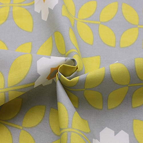 Yellow Flowers Series 5pcs Cotton Fabric Quilting Patchwork Fabric for Sewing DIY Crafts Handmade Bags 40X50cm (Yellow Flowers)