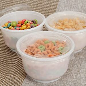 GOLDEN APPLE Meal prep containers 17oz-15sets [500ml] - Reusable Plastic Containers with Lids -BPA Free- Disposable Meal Prep Bowls - Microwavable, Freezer and Dishwasher Safe - Lunch Containers…