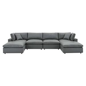modway eei-4918-gry sectional, gray