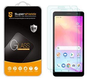 (2 pack) supershieldz designed for tcl a3 tempered glass screen protector, anti scratch, bubble free