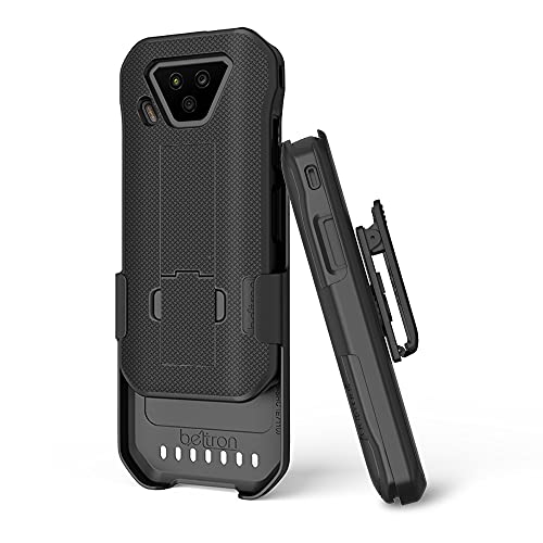 BELTRON DuraForce Ultra 5G UW Case with Clip, Heavy Duty Case with Swivel Belt Clip for Kyocera DuraForce Ultra 5G E7110 (Verizon) Features: Secure Fit & Built-in Kickstand (Black)