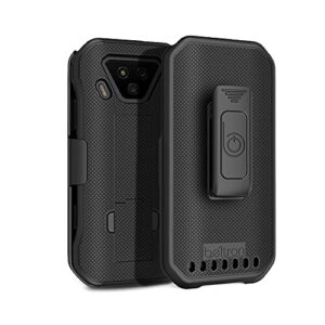 BELTRON DuraForce Ultra 5G UW Case with Clip, Heavy Duty Case with Swivel Belt Clip for Kyocera DuraForce Ultra 5G E7110 (Verizon) Features: Secure Fit & Built-in Kickstand (Black)