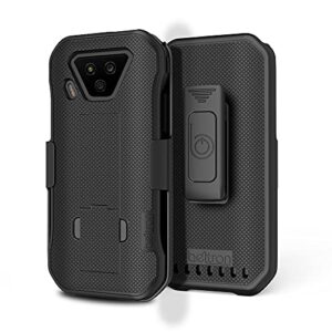 BELTRON DuraForce Ultra 5G UW Case with Clip, Heavy Duty Case with Swivel Belt Clip for Kyocera DuraForce Ultra 5G E7110 (Verizon) Features: Secure Fit & Built-in Kickstand (Black)