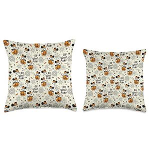 Disney Mickey Mouse Jack-O’-Lantern Oh What Fun Halloween Throw Pillow, 1 Count (Pack of 1), Multicolor