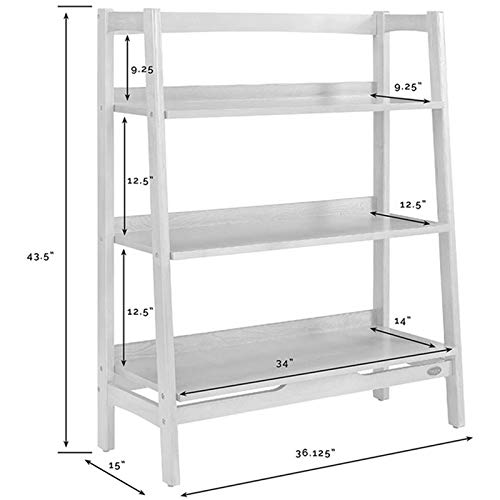 Pemberly Row 3 Shelf Bookcase in Acorn