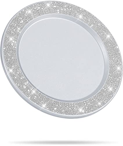 metisinno Magnetic Base for PopSocket Phone Grips and iPhone MagSafe Cases, Glitter Grey