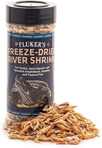 fluker's freeze dried river shrimp reptile food 1oz - includes attached dbdpet pro-tip guide