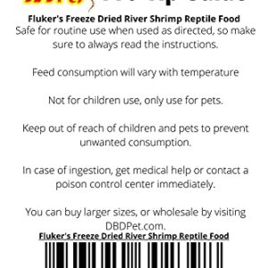 Fluker's Freeze Dried River Shrimp Reptile Food 1oz - Includes Attached DBDPet Pro-Tip Guide