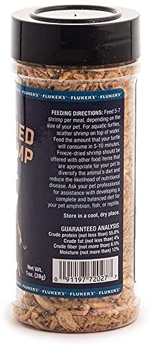 Fluker's Freeze Dried River Shrimp Reptile Food 1oz - Includes Attached DBDPet Pro-Tip Guide