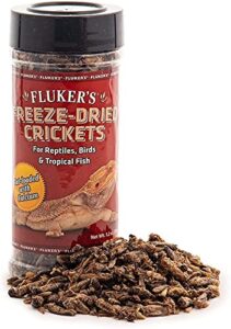 fluker's freeze dried crickets reptile food 1.2oz - includes attached dbdpet pro-tip guide