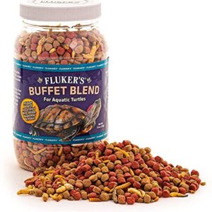 Fluker's Buffet Blend Aquatic Turtle Formula Freeze Dried Food 7.5oz - Includes Attached DBDPet Pro-Tip Guide
