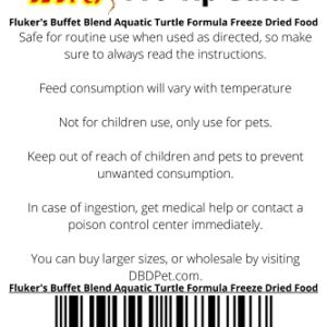 Fluker's Buffet Blend Aquatic Turtle Formula Freeze Dried Food 7.5oz - Includes Attached DBDPet Pro-Tip Guide