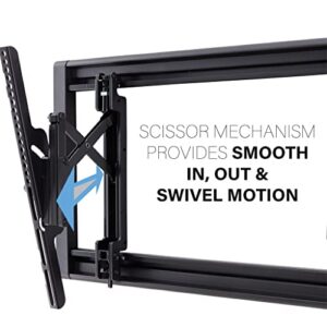 Sanus Advanced Tilt 4D Premium TV Wall Mount Bracket For Most 42"- 90" Flat Screen TVs - Universal Low Profile Tilting TV Mount. Fits 16",18",24" Studs-Max Weight 150 lbs & Max VESA 600 x 400mm - VLT7