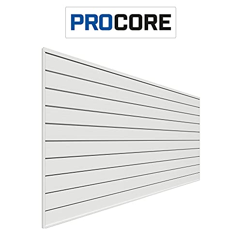 PROSLAT 87772 PROCORE PVC Slatwall 8 ft. x 4 ft, White