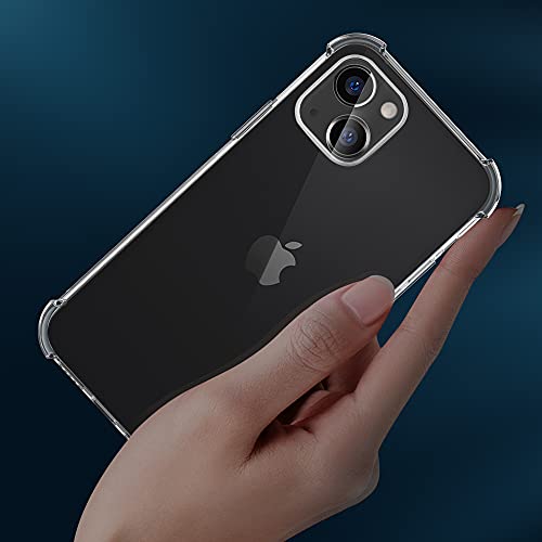 Migeec for iPhone 13 Clear Case Shockproof Phone Cover Protective Phone Case for iPhone 13, 6.1 inch