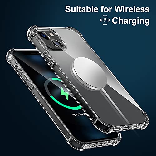 Migeec for iPhone 13 Clear Case Shockproof Phone Cover Protective Phone Case for iPhone 13, 6.1 inch