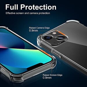 Migeec for iPhone 13 Clear Case Shockproof Phone Cover Protective Phone Case for iPhone 13, 6.1 inch