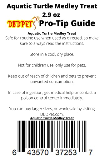 Fluker's Aquatic Turtle Medley Treat Food 2.9oz - Includes Attached DBDPet Pro-Tip Guide