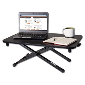 victor adjustable laptop standing desk, 29”x18.5, black