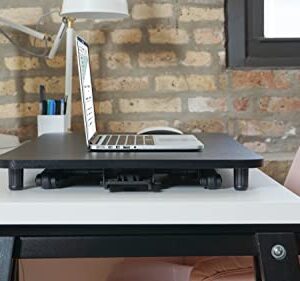 Victor Adjustable Laptop Standing Desk, 29”x18.5, Black