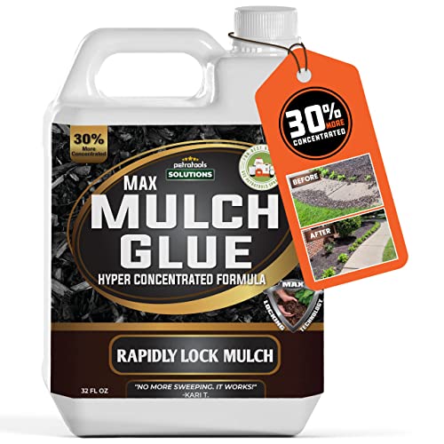 PetraTools Mulch Glue, Mulch Binder Glue, Small Gravel Binder, Landscape Adhesive, Small Gravel Stabilizer, Glue for Landscape, Small Pebble Glue, Landscape Lock (32oz)