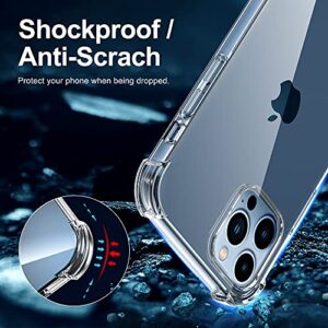 Migeec for iPhone 13 Pro Max Clear Case Shockproof Phone Cover Protective Phone Case for iPhone 13 Pro Max, 6.7 inch