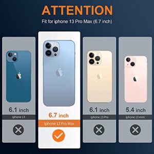 Migeec for iPhone 13 Pro Max Clear Case Shockproof Phone Cover Protective Phone Case for iPhone 13 Pro Max, 6.7 inch