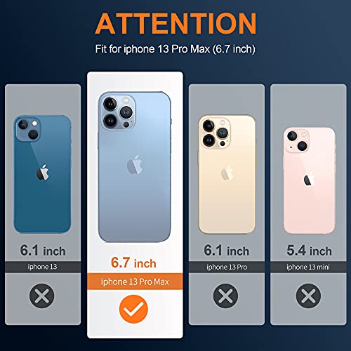 Migeec for iPhone 13 Pro Max Clear Case Shockproof Phone Cover Protective Phone Case for iPhone 13 Pro Max, 6.7 inch