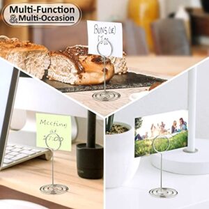 40 Pcs Table Number Holders Place Card Holder, Name Cards Picture Holders for Tables Photo Menu Memo Clips Table Sign Stands Ideal for Wedding, Anniversary Party, Birthday Party, Restaurant - 3.3 Inch