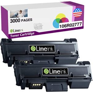limeink 2 black compatible high yield laser toner cartridge replacement for xerox phaser 3052 3260 phaser 3260di 3260dni workcentre 3215 workcenter 3215ni 3225 3225dni work centre center printer ink