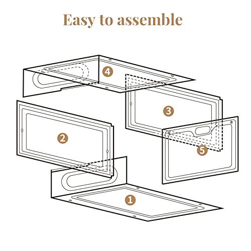 Aliscatre Shoe Boxes Clear Plastic Stackable, 6 Pack Shoe Organizer for Closet, Shoe Storage Boxes for Women/Men, Shoe Containers for Sneaker Display, Fit up to US Size 12(13.4”x 9.8”x 7.1”)