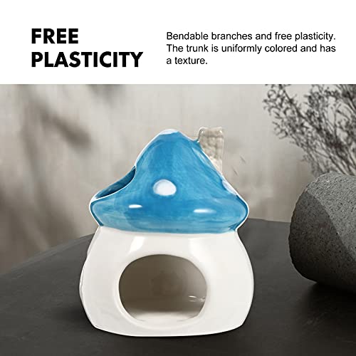 BESPORTBLE Ceramic Hamster Hideout Summer Cool Hamster Nest Mushroom Shape Pet Porcelain House for Mini Animals Guinea Pig Gerbil Ferret Syrian Hamster Chinchilla Rat Cave