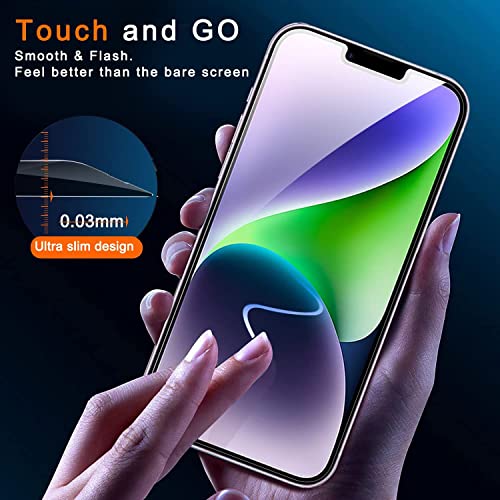 Ferilinso Compatible for iPhone 14 Plus iPhone 13 Pro Max Privacy Screen Protector 2 Pack 9H Anti Spy Tempered Glass with 2 Pack Camera Lens Protector Case Friendly Bubble free accessories