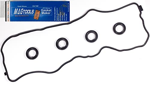 HIHIAV VS50741R Valve Cover Gasket Set &Gasket Maker Compatiable With 2006-2019 Acura, Honda, Civic, ILX, HR-V, 1.8L, 2.0L, L4,VC246G 036-1953 16V, 122cid, 1799cc, 1997cc