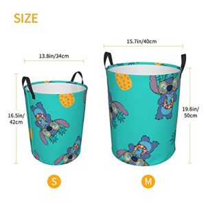 QHMY Laundry Hamper Laundry Baskets Laundry Bags Waterproof Foldable with Handles Large Round Storage Bags 38/62L Family/Kids/Bathroom/Bedroom/Dorm Black