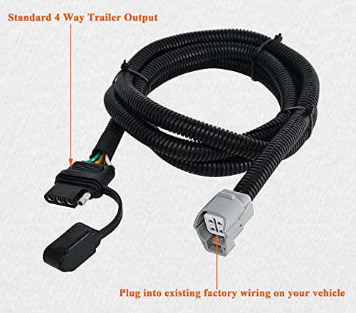 Oyviny 4 Way Trailer Wiring Harness 56083 for Lexus RX 350 2010-2022/Lexus RX 350L 2018-2022/Lexus RX 450h 2010-2018/RX 450h L 2018(Factory Tow Package Required) 70 Inches