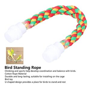 01 Bird Chew Toy, Bird Parrots Stand U Shape Bird Rope Perch for for Bird