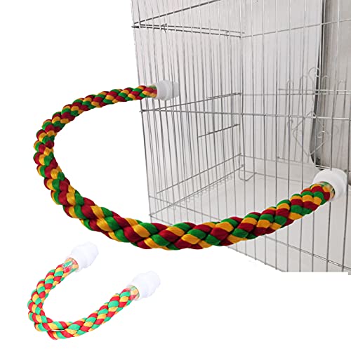 01 Bird Chew Toy, Bird Parrots Stand U Shape Bird Rope Perch for for Bird