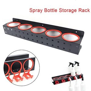 Futchoy Spray Bottle Holder Heavy Duty Spray Bottles Wall-mounted Spray Bottle Rack Car Detailing Tools Spray Can Holder Spray Bottle Storage Rack Can Rack Car Accessory Display Racks for Storage