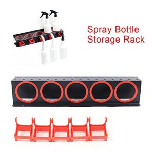 Futchoy Spray Bottle Holder Heavy Duty Spray Bottles Wall-mounted Spray Bottle Rack Car Detailing Tools Spray Can Holder Spray Bottle Storage Rack Can Rack Car Accessory Display Racks for Storage