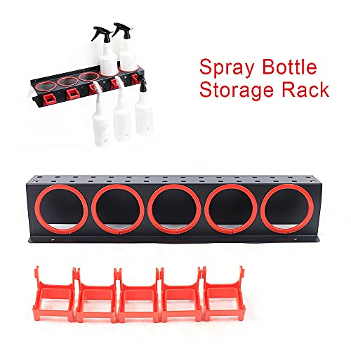 Futchoy Spray Bottle Holder Heavy Duty Spray Bottles Wall-mounted Spray Bottle Rack Car Detailing Tools Spray Can Holder Spray Bottle Storage Rack Can Rack Car Accessory Display Racks for Storage