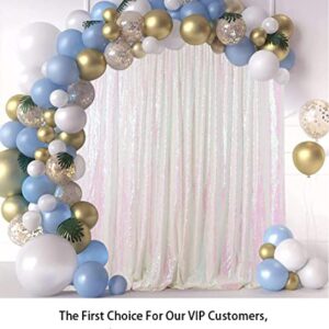 Sequin Backdrop Curtain 8x10ft Panels Iridescent White Glitter Backdrop Curtain Seuqin Curtains Sparkle Photo Booth Backdrop Shimmer Backdrop for Parties Wedding Backdrop