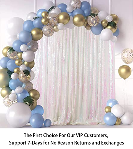 Sequin Backdrop Curtain 8x10ft Panels Iridescent White Glitter Backdrop Curtain Seuqin Curtains Sparkle Photo Booth Backdrop Shimmer Backdrop for Parties Wedding Backdrop