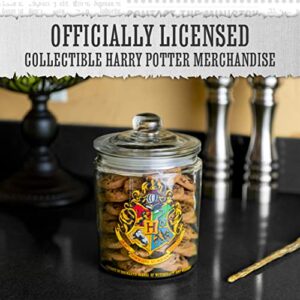 Paladone Harry Potter Hogwarts Glass Cookie Jar - Kitchen Accessory - Official Merchandise