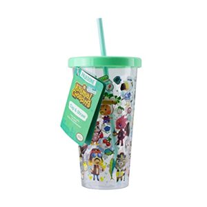 Paladone Animal Crossing Plastic Cup and Straw