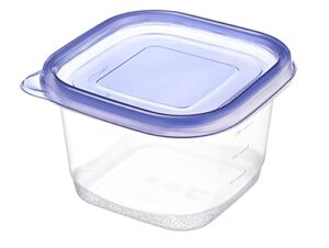 32oz square plastic reusable storage containers with snap on lids - airtight reusable plastic food storage, leak-proof, meal prep, lunch, togo, stackable, bento box, bpa-free by ecoquality (3)