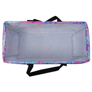 NGIL Utility Tote Bag (Cotton Candy Tie Dye-Black)